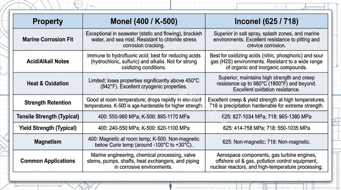 Inconel vs. Monel